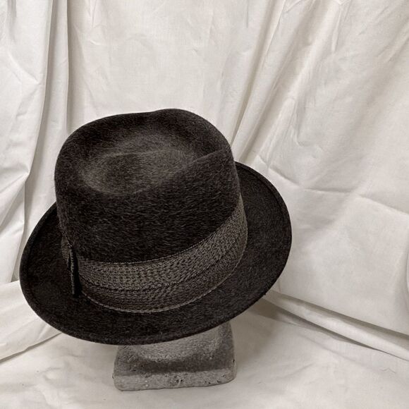 Town Club Fedora Mens Fashion Hat Vintage VTG Ackerman Clothes Denver Size 7 1/8 - Picture 3 of 10
